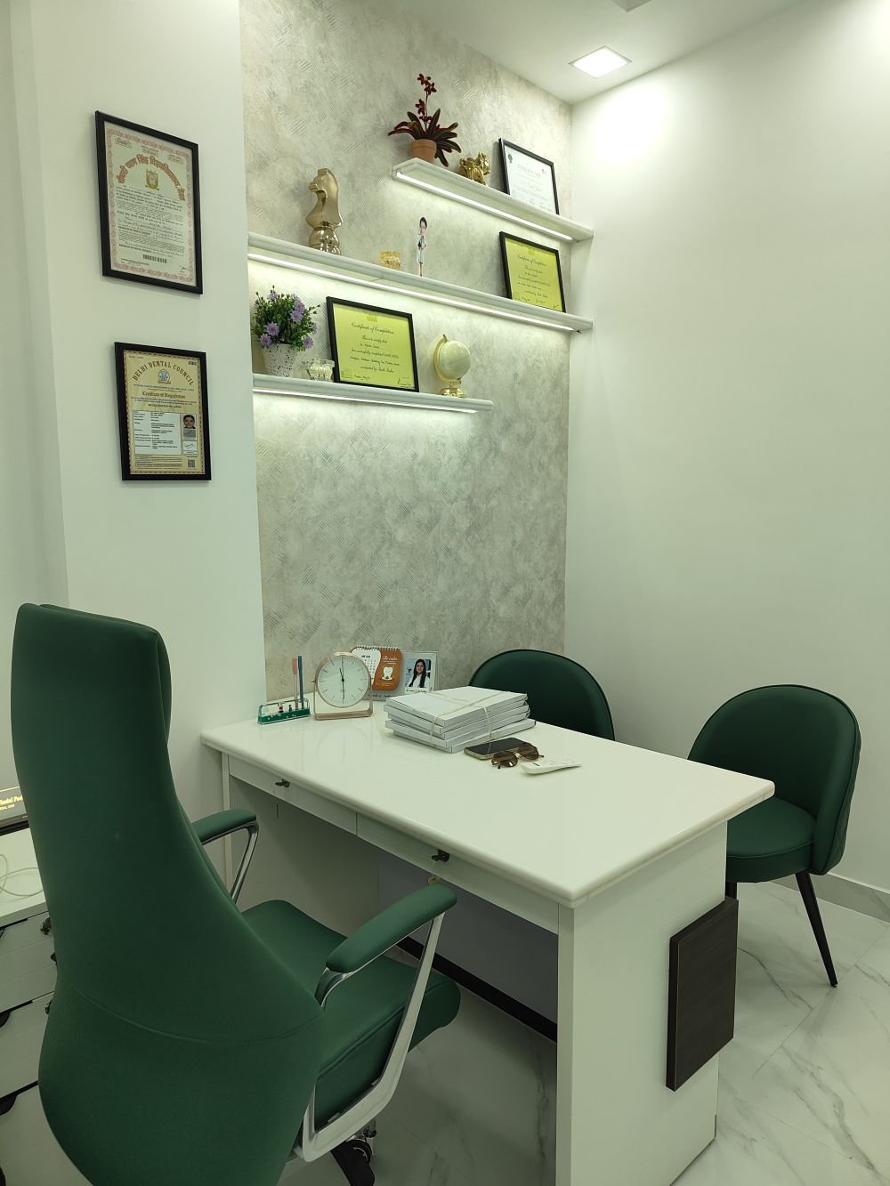 Consultation room with comfortable seating